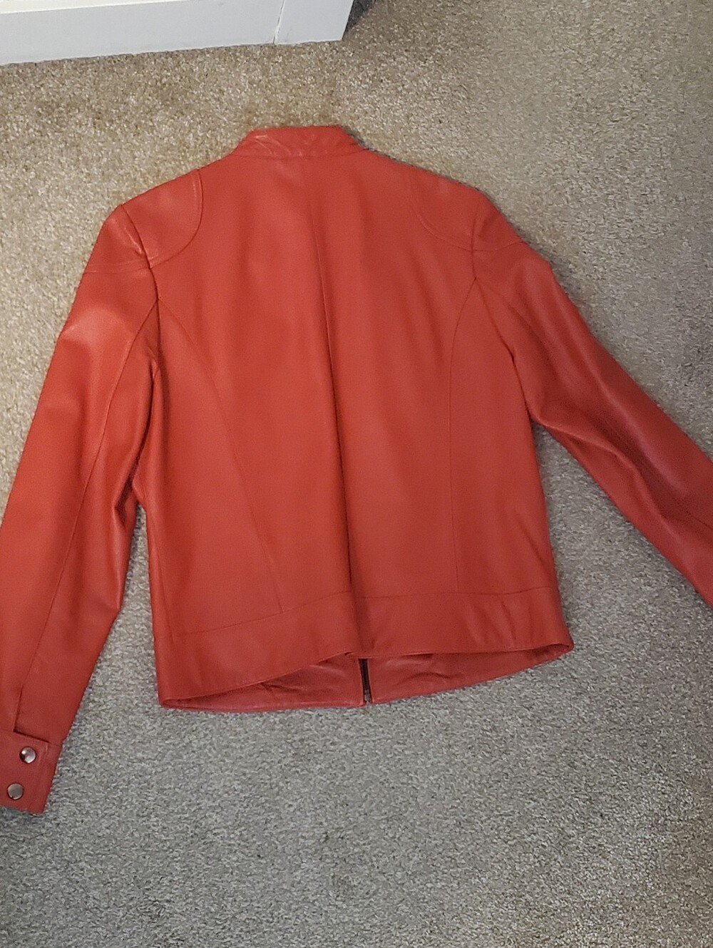 Genuine Leather Katherine Barclay Jacket - Red - Picture 4 of 6
